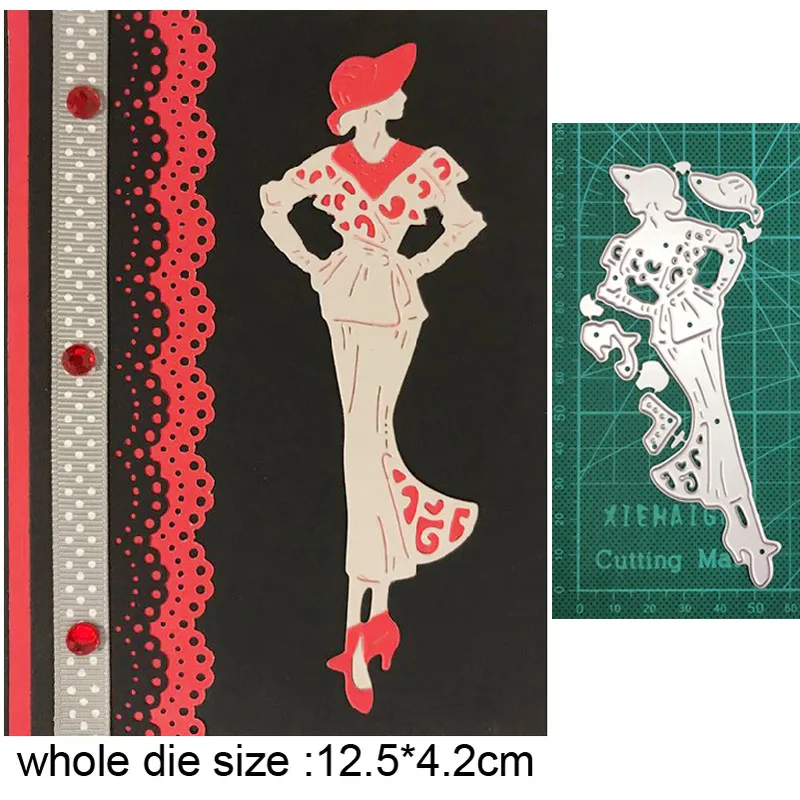 

metal cutting dies cut die mold hat dress woman decoration Scrapbooking dies paper craft knife mould blade punch stencils dies
