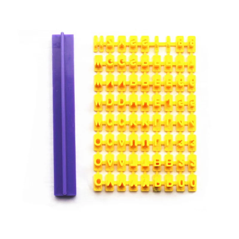 Алфавит числа букв торт украшения плесень помадка резак для глазури набор