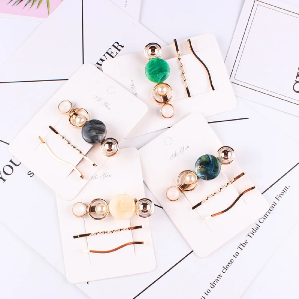 

Korean Women Accessories Gift Fashion Hairpin Barrette Pearl Hair Clip Fashion Hair Styling Accessories Girls Hair Clip