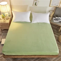 adorehouse flannel elastic sheet queen king size soft bed cover for winter velvet bed sheet warm fleece sheets mattress cover