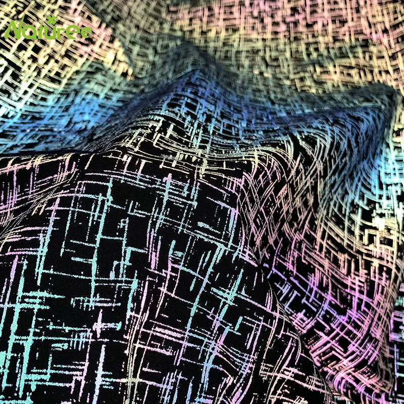 Светоотражающая Рождественская ткань 150 см для шитья своими руками Экологически