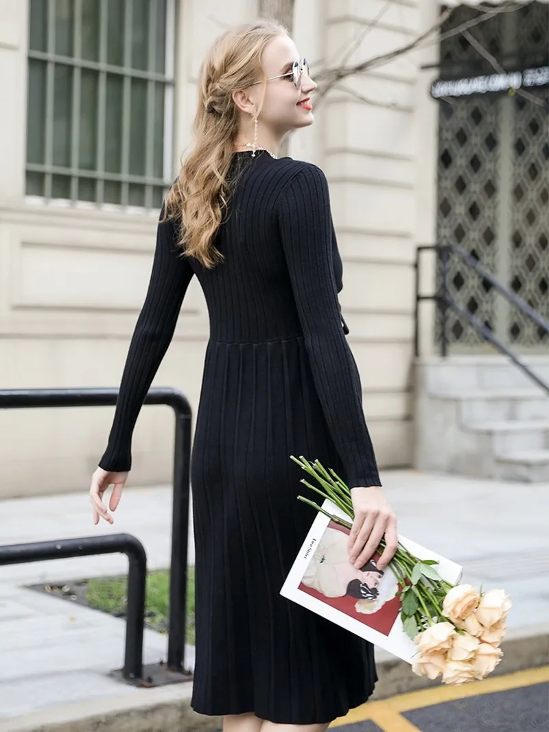 Женское Трикотажное Платье До Колена JoyRay.B платье для беременных осень 2019 | Мать и