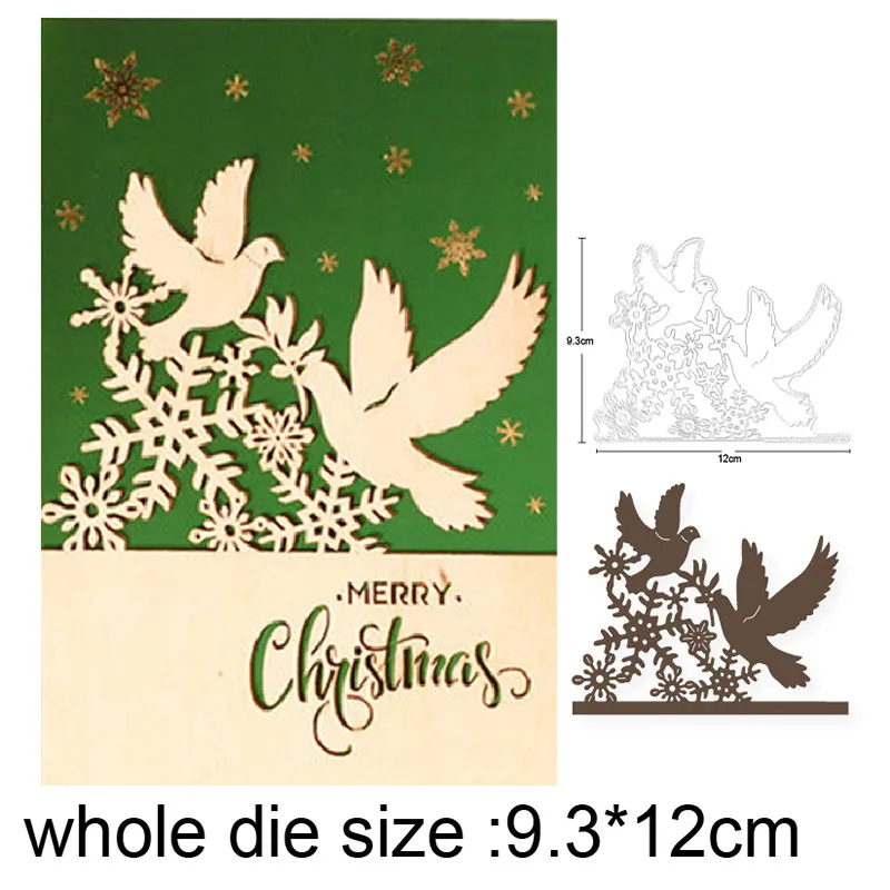 

Couple Birds Snowflake New 2021 Metal Cutting Dies For DIY Scrapbooking and Card Making Decorative Embossing Die Cut Craft dies