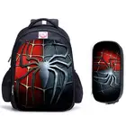 Школьный портфель для мальчиков и девочек, детский ортопедический рюкзак с рисунком Супергероя человека-паука, 16 дюймов