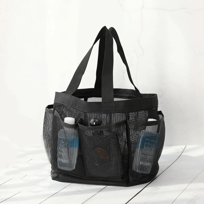 Портативная Сетчатая Сумка тоут для душа женская и мужская сумка Органайзер