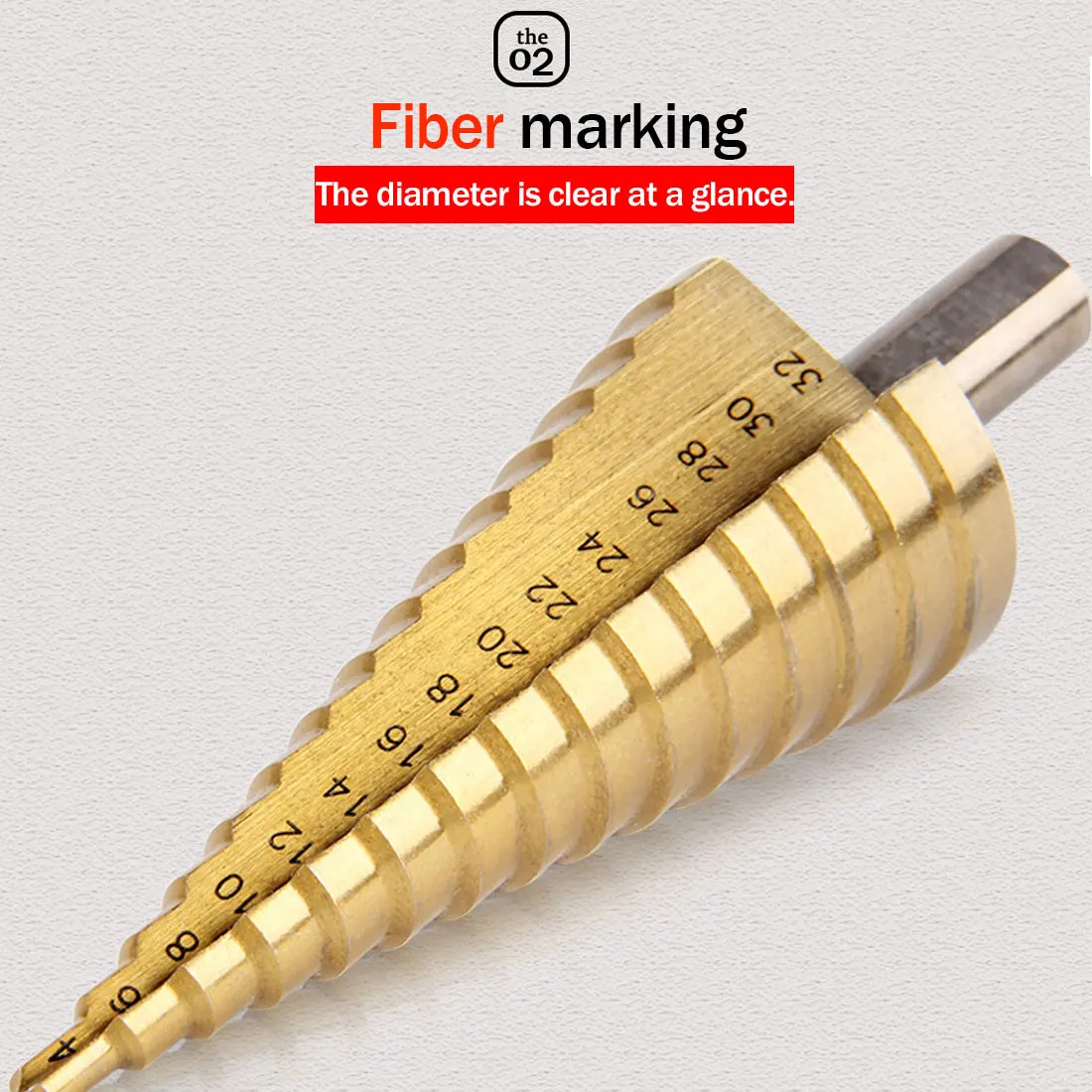 

Металлическое ступенчатое сверло, 32 мм, ступенчатое сверло с титановым покрытием