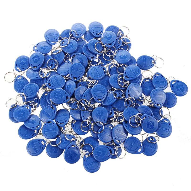 

100 x Key Badge Proximite RFID 125Khz ABS Blue Security for Home