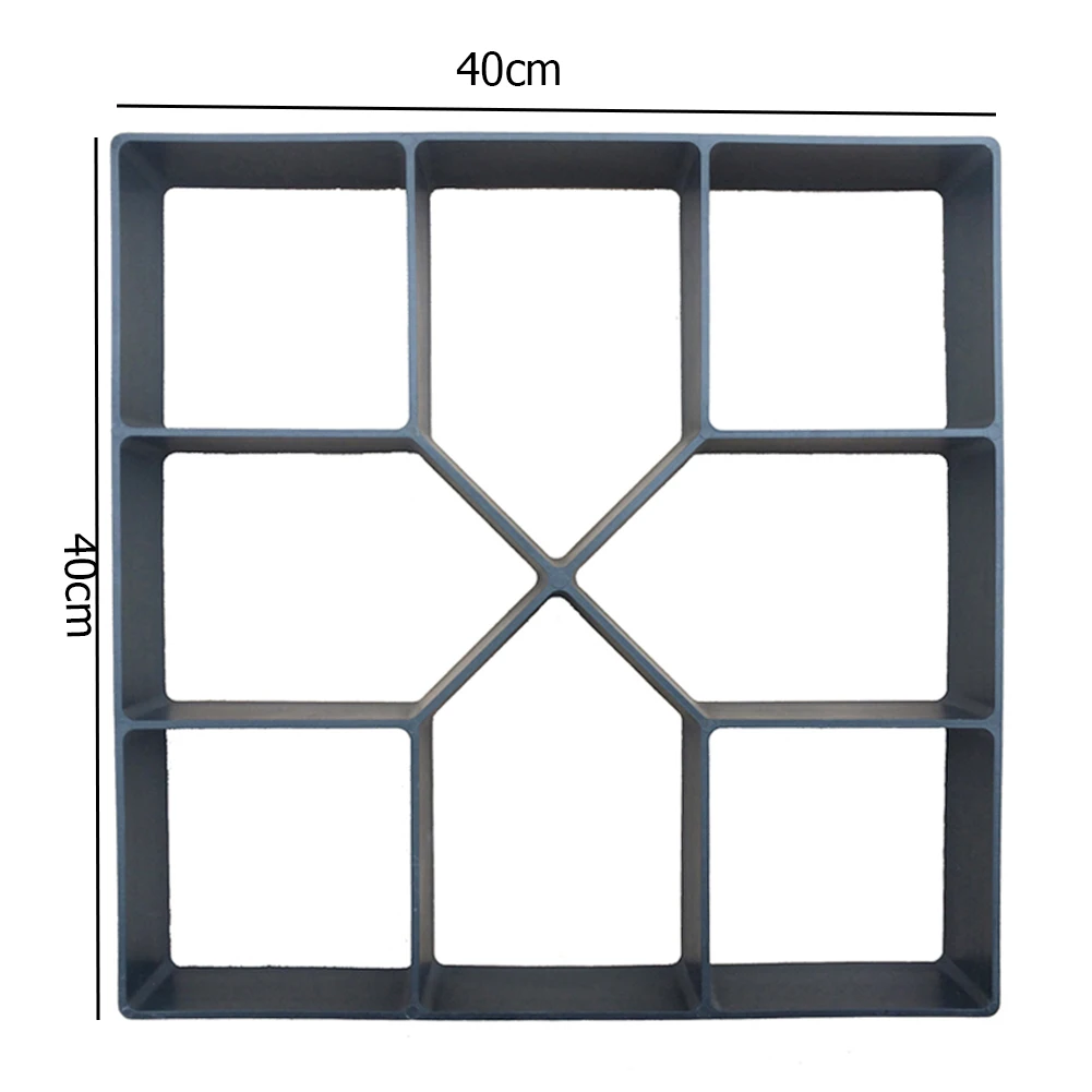 g 400x400mm Сад ходьбы тротуара Плесень DIY вручную мощения цемента кирпич камень дороги бетонные формы путь производитель для сада двора тротуара - Цвет: g 400x400mm
