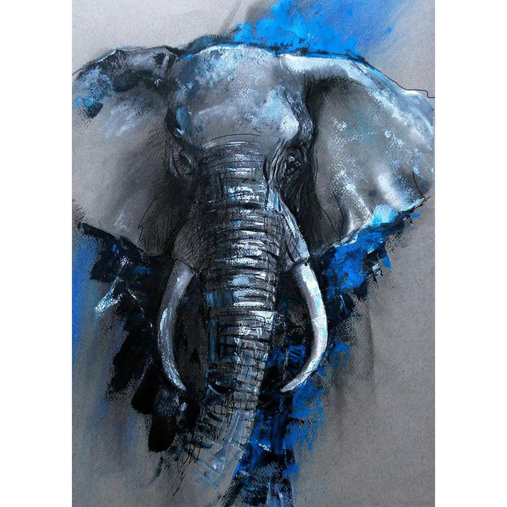 

5D Diy Diamond Painting Oil Art Elephant Display Rhinestone Square/round Diamond Embroidery Mosaic Bead Home Decoration Gift