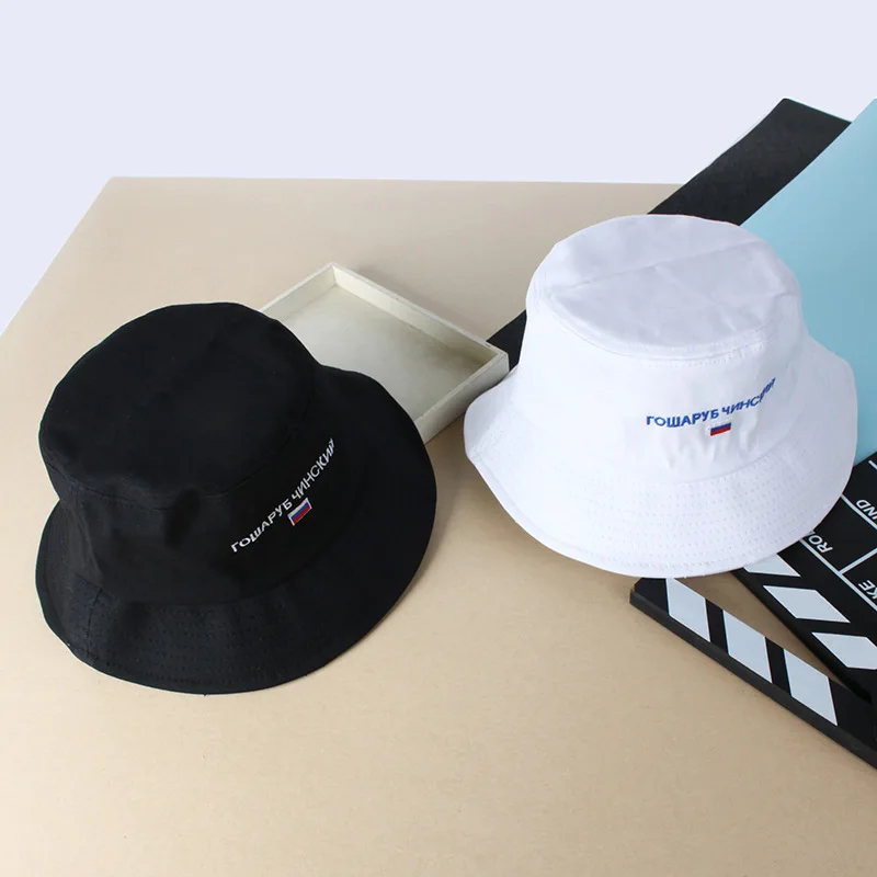 

New Letter Printed Anime Hat Unisex Panama Cap Outdoor Fishing Fisherman Hat Casual Beach Sun Hat Cosplay Accessories Cap