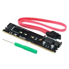 Карта расширения DDR на M.2 SSD, SATA 15P, адаптер питания SATA на M.2, карта NGFF, совместимая с DDR2 DDR3 DDR4