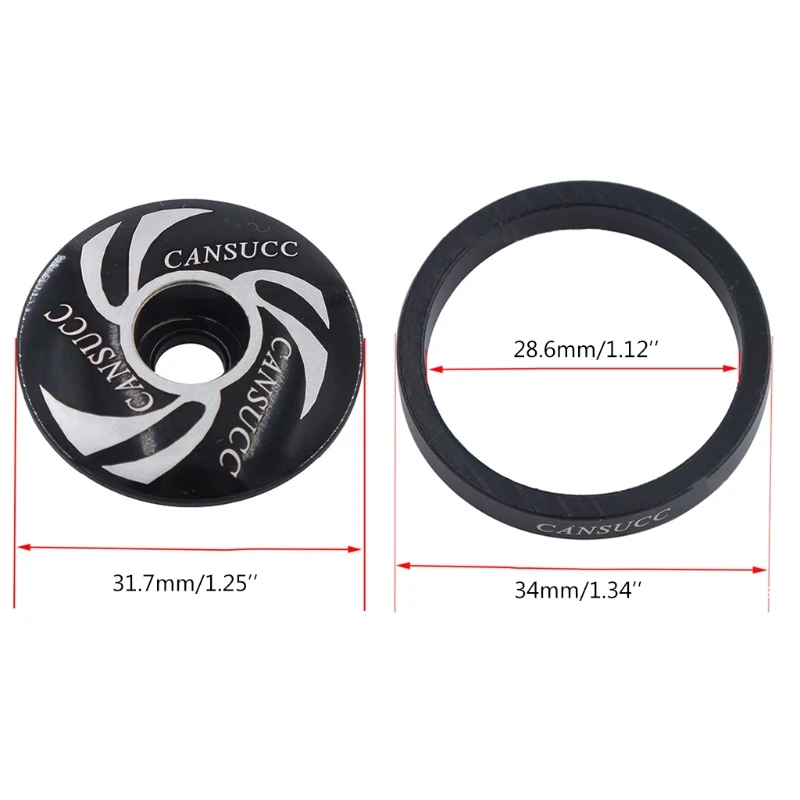 

1Set MTB Road Bike 1-1/8 Inch Headset Spacer Bicycle Front Fork Washers with Stem Top Cap Headset Star Nut Road Bike Replacement
