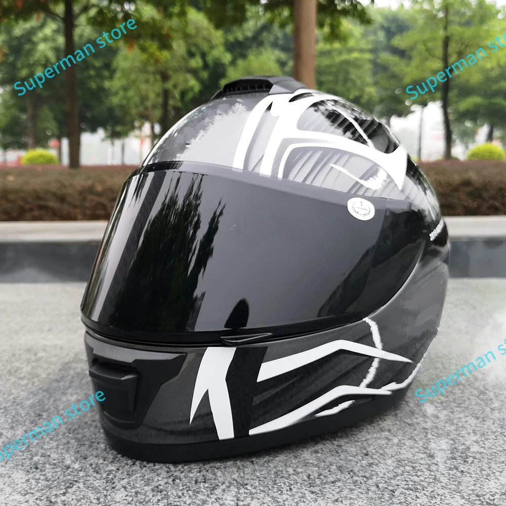 Мотоциклетный шлем с полным лицом новый дизайн 2019 красный цвет мотоциклетный для