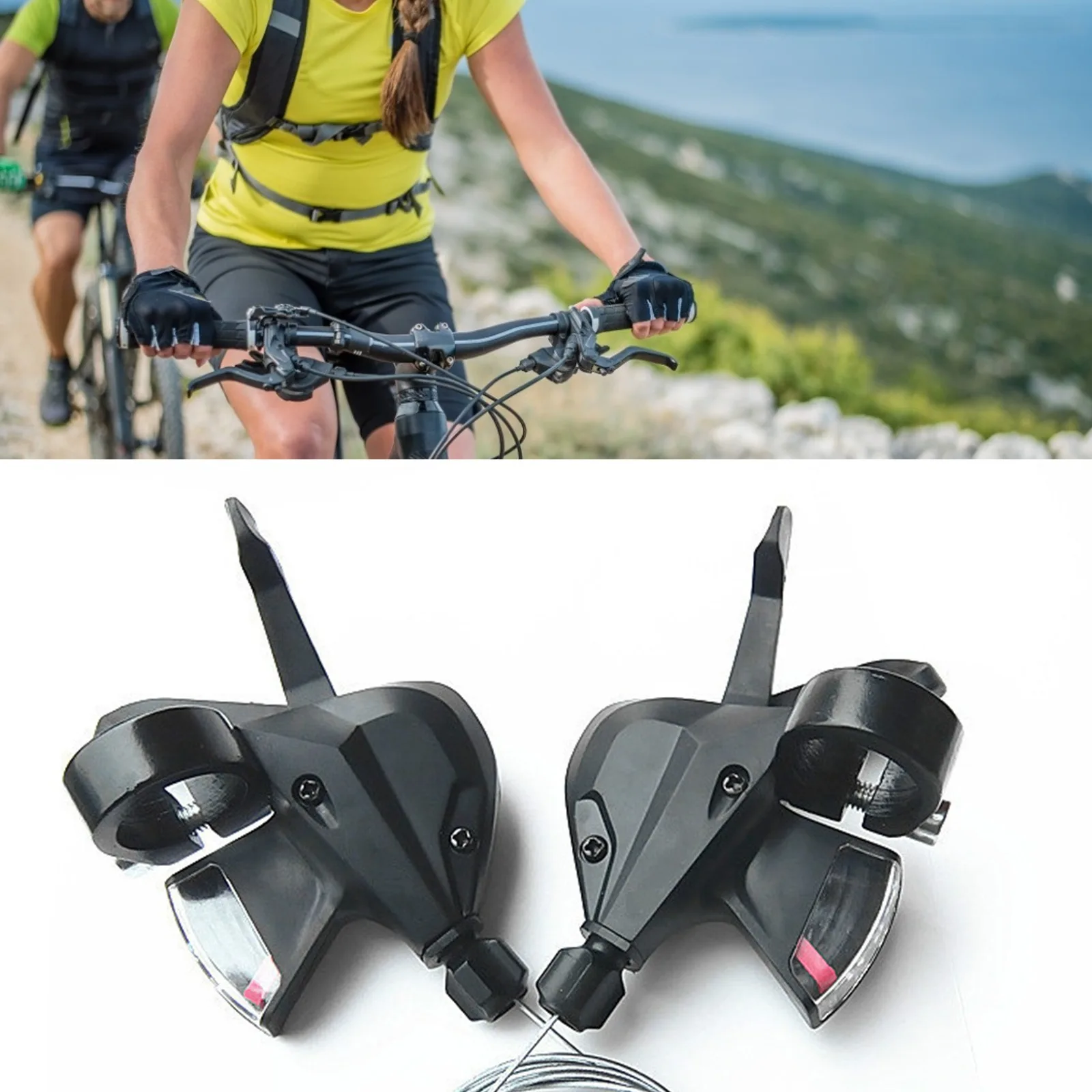 

Bicycle Derailleur 3x8 Speed Shifter Bike Brake Lever Cycling Derailleur Handle Mountain Bike Shifter With Shift Cable Bike part