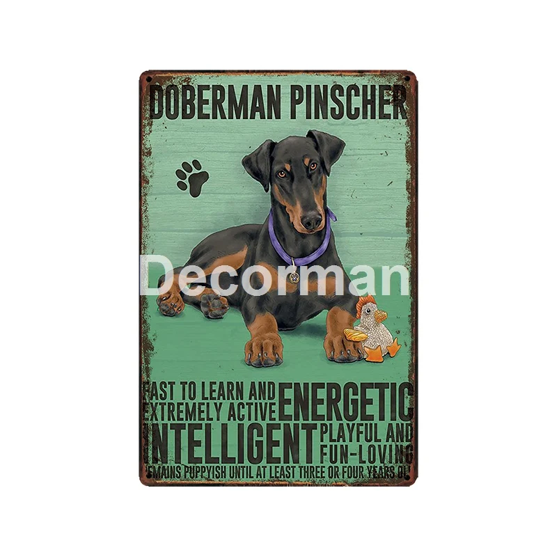 [DecorMan] Пользовательские Собака Кошка металлический знак WHIPPET лабрадоор COCKAPOD настенная живопись Декор LT-1980 - Цвет: GLA-5606
