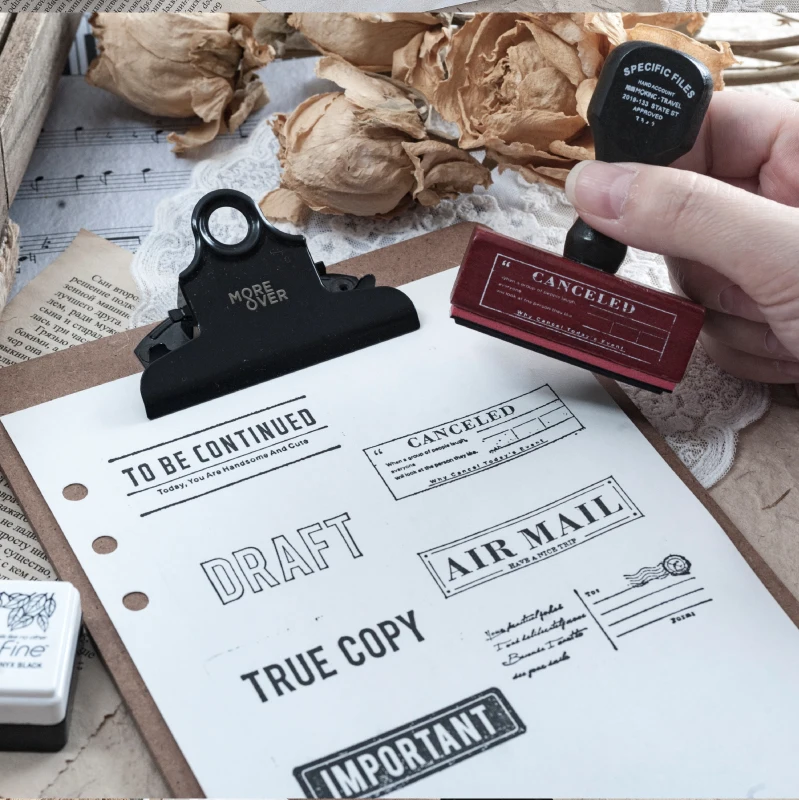 Винтажная английская этикетка записывающая метка деревянная печать DIY деревянные резиновые штампы для канцелярканцелярские принадлежности в стиле «Ретро» Стандартная печать