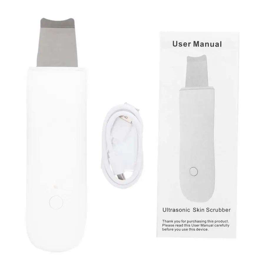 Ультразвуковой кожи скруббер Глубокая очистка лица Вибрационный Очищение