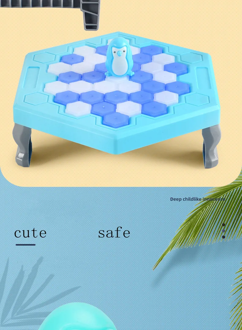 

Big Size Funny Penguin Trap Board Game Kids Table Games for Family Children Ice Puzzle Icebreaker Beating Giochi Bambini