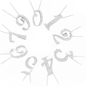 Ожерелье с подвеской Moonmory из 100% настоящего серебра 925 пробы с номером 5 и 6, ожерелье 2018 японских мужчин и женщин с кристаллами из циркония ААА, ювелирные изделия