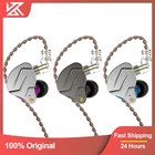 KZ ZSN PRO 1BA 1DD auriculares internos hibridos de tecnology HIFI, auriculares metalicos de grav, auriculares deportivos c