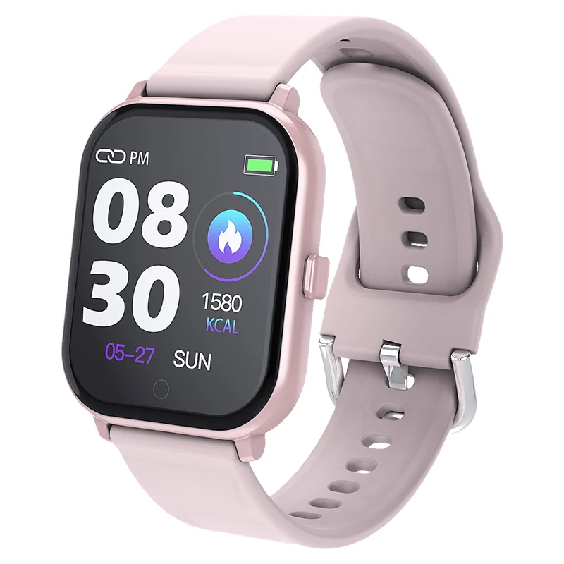 MKSQ8S-Pink MKS Smartwatch IP67 водонепроницаемые носимые устройства Bluetooth Шагомер монитор сердечного ритма цветной дисплей умные часы для Android/IOS - Цвет: MKSQ8S-Pink