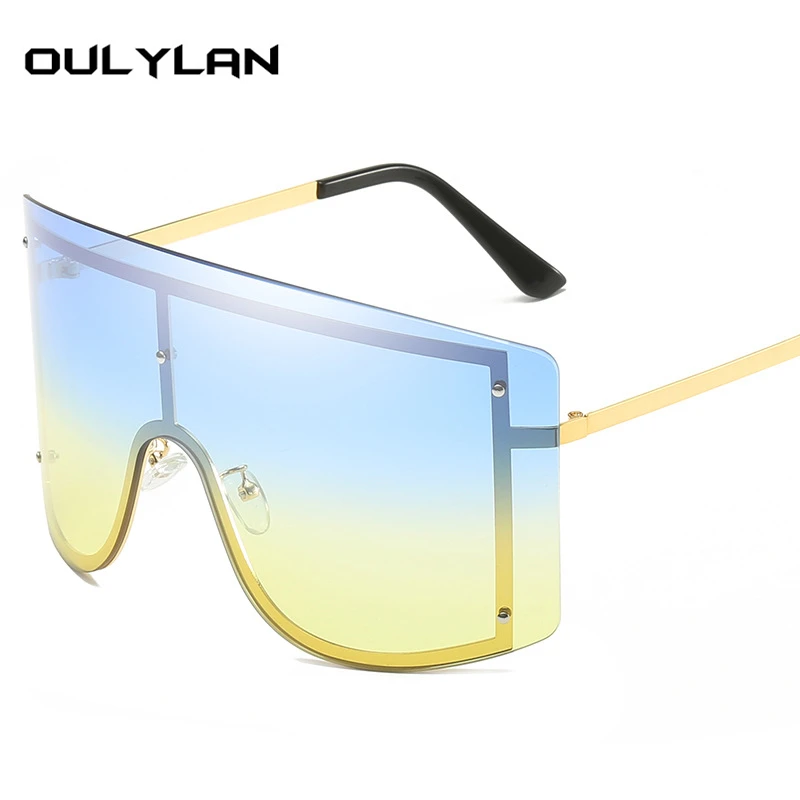 Солнцезащитные очки женские градиентные без оправы UV400|Женские солнцезащитные