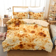 Кукурузная Тортилла еды пицца 3D комплект постельного белья