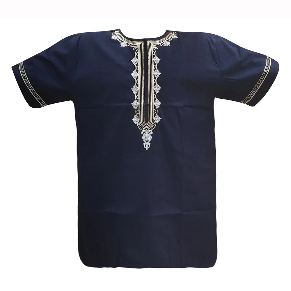Африканская одежда для мужчин Dashikiage африканская Повседневная футболка с круглым вырезом и аппликацией с коротким рукавом