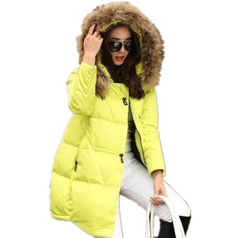 Coat Jacket Hooded Winter Jacket Women parkas 2019 New women's jacket fur collar Outerwear Female plus Size Winter coats