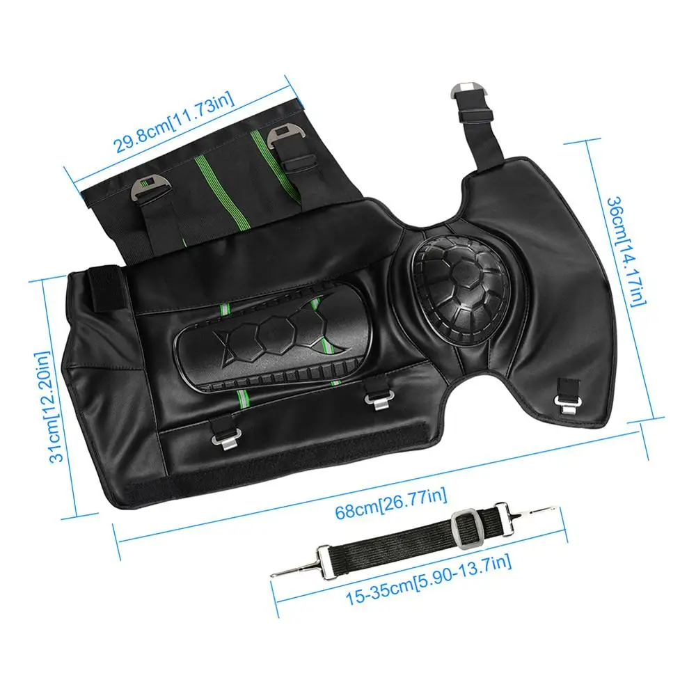 

Motorcycle Knee Protector Cold Resistant Warm Knee Pads With Waterproof Reflective Strip PU Leather Winter Thick Knee Guard Kit