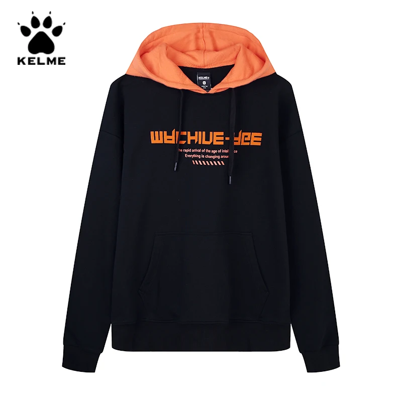 Мужские толстовки KELME Мужская толстовка в стиле хип хоп с буквенным принтом