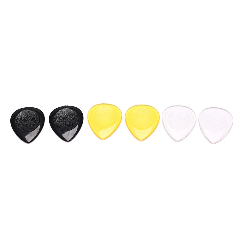 

6pcs/pack Professional Durable Guitar Picks for Acoustic Electric Guitar Bass Clear Plectrum Guitar Parts & Accessories