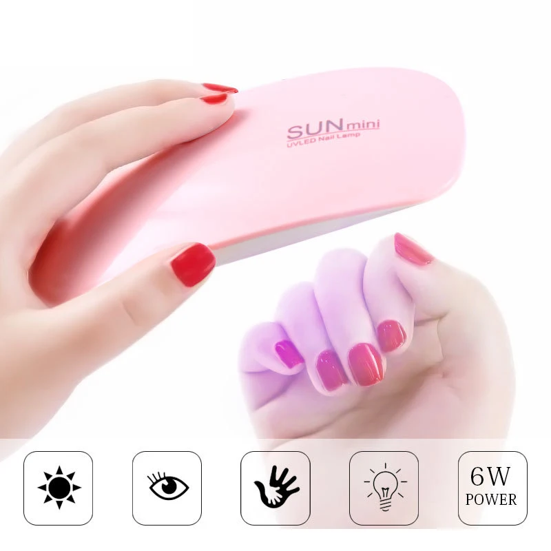 

Лампа для маникюра, портативная светодиодная мини-лампа для сушки гель-лака, маникюрный светильник для маникюрного салона, лампа для выпечк...