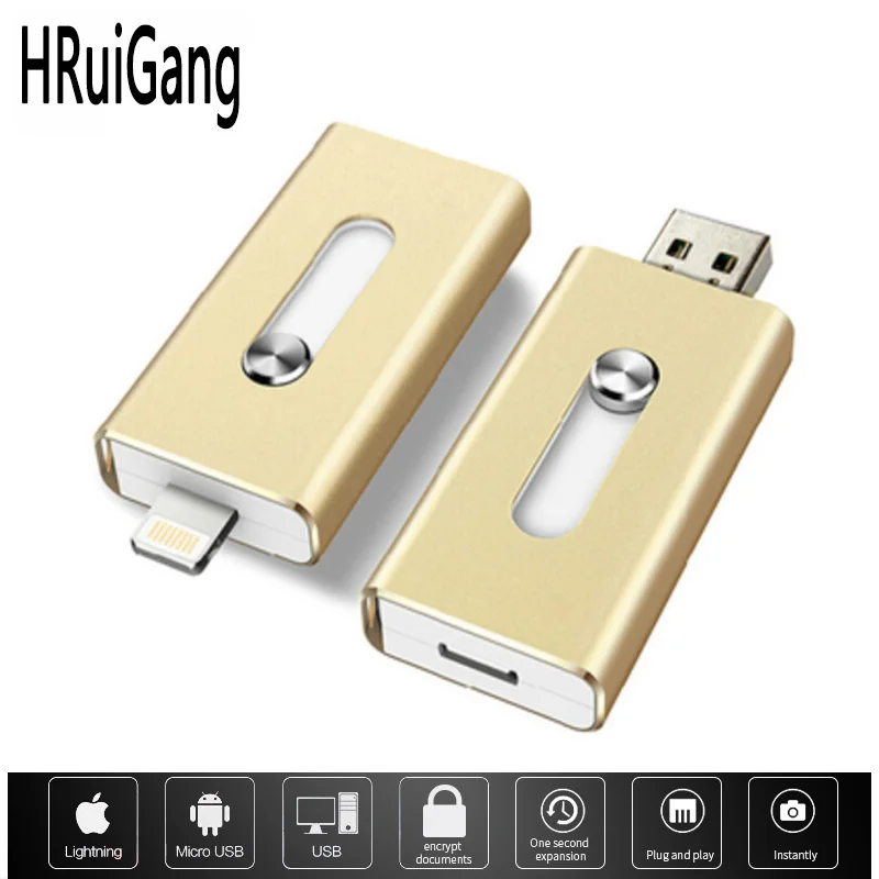 USB флеш накопитель флешка для iPhone Xs Max X 8 7 6 iPad 16/32/64/128 GB карта памяти Android ключ флэш
