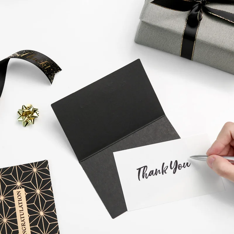 Золотая черная открытка с золотым узором подарочная карта подарочные открытки