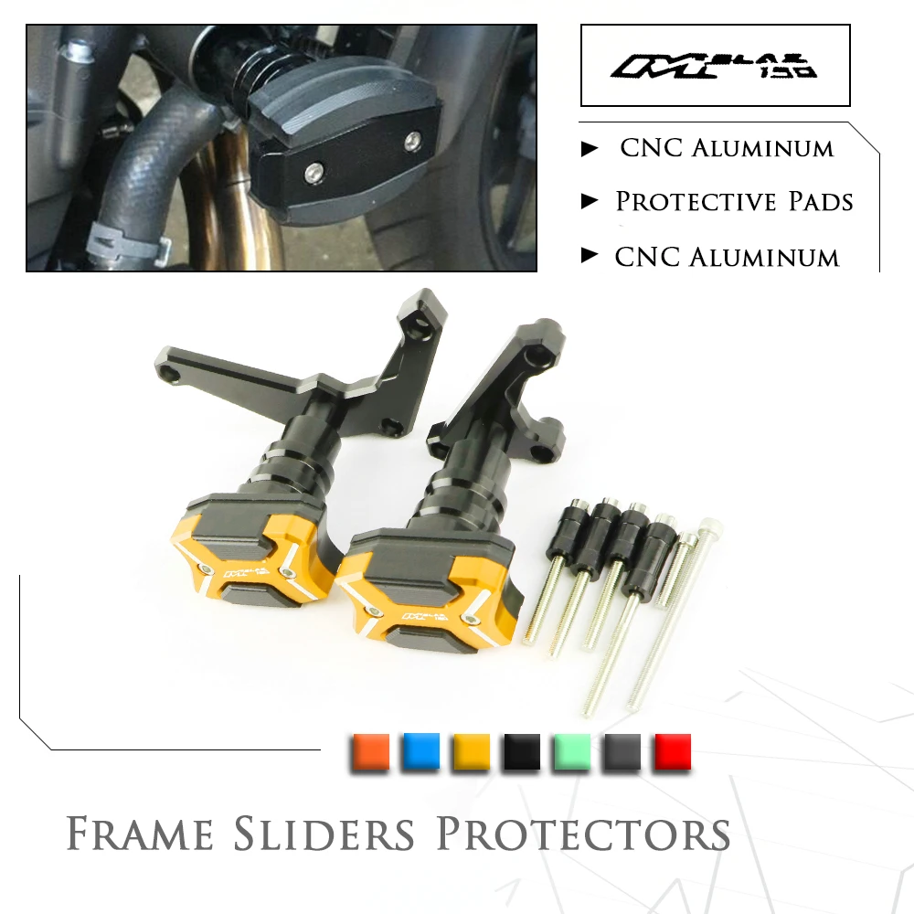 Мотоцикл с ЧПУ ползунки защиты рамы от падения Противоударная защита колодки