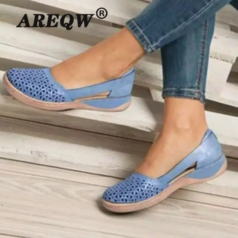 Летние женские ортопедические сандалии на танкетке Женская офисная обувь