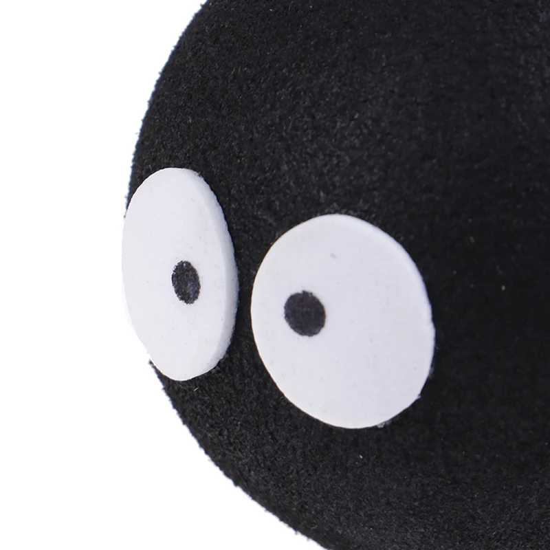 

1PC Black Face Coal Briquettes Ball Car Antenna Pen Topper Aerial Ball Decor Toy