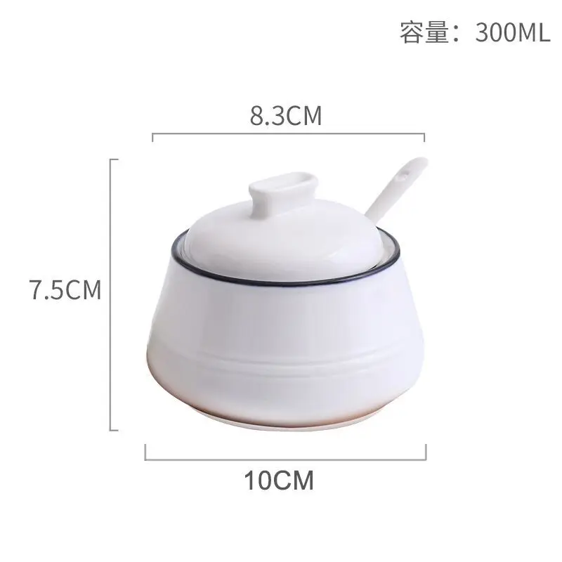 Скандинавская кухонная керамическая приправа с базой солевая коробка для Чили