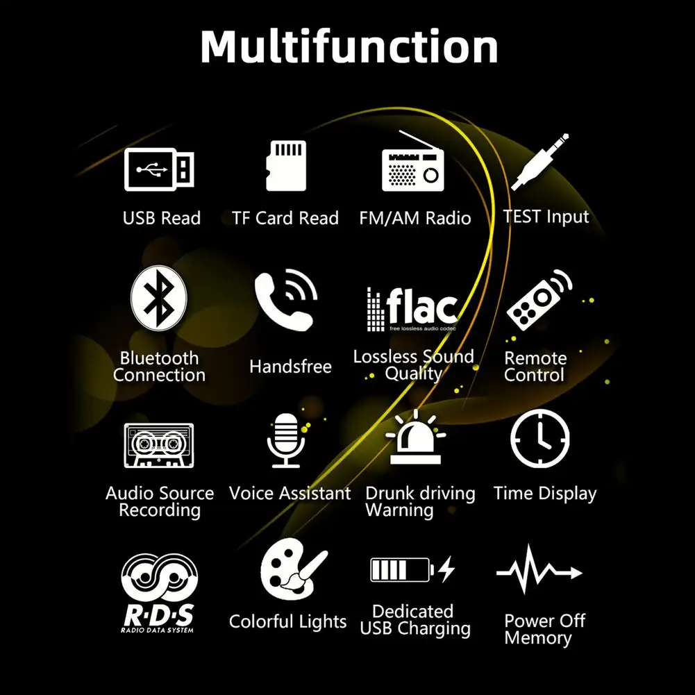 

12V For 1 din Car Radio HD Autoradio Multimedia Player Touch Screen Auto audio Stereo MP5 Bluetooth USB TF FM