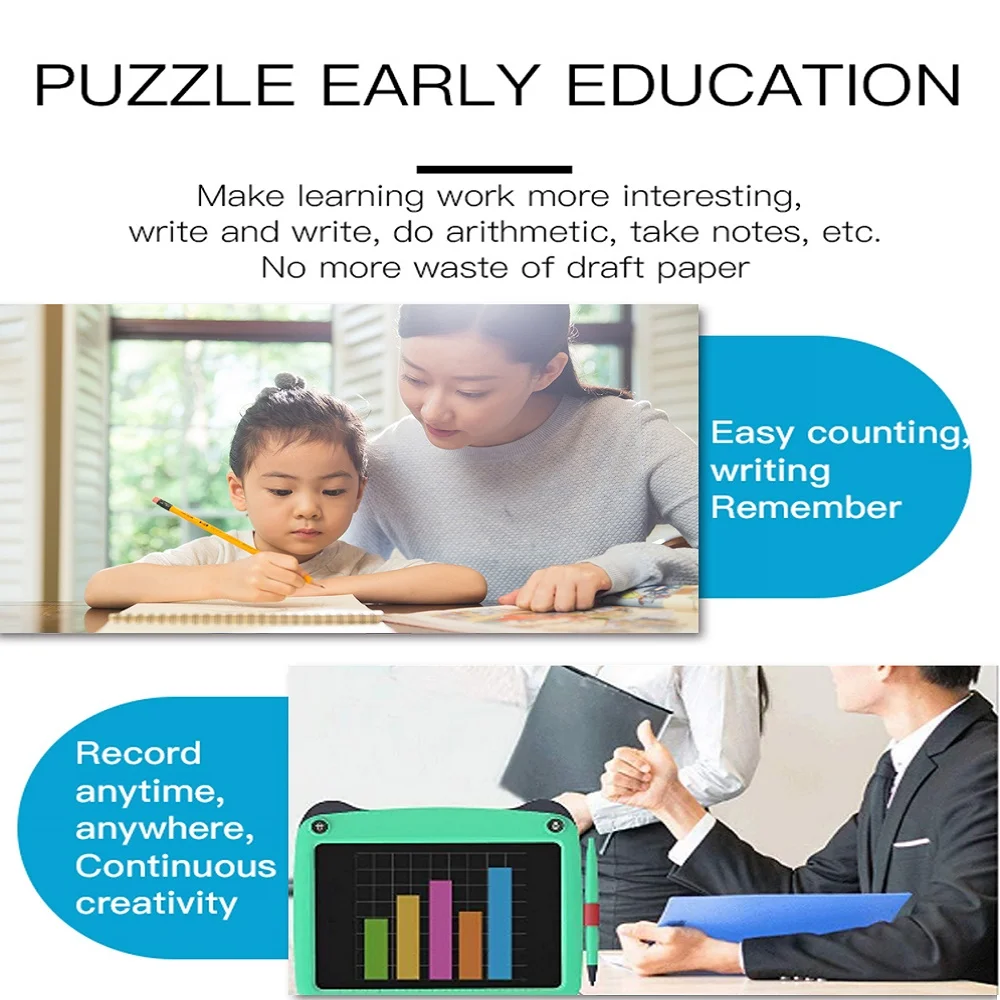 TISHRIC 9" 9 Inch Writing Tablet Kids Drawing Board Digital LCD Graphics Handwriting Pad Bulletin Erase Educational Toys | Компьютеры