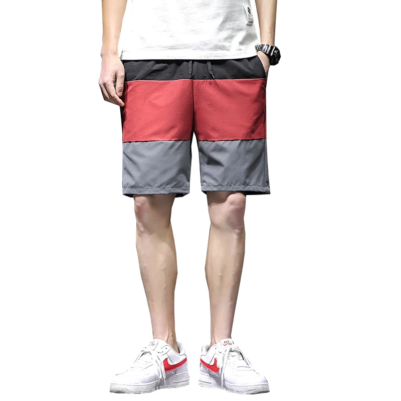 

2020 Brand Summer Mens Sweatpants Shorts High Street Trousers Joggers Oversize High Quality Casual Fashion Patchwork Homme Pants