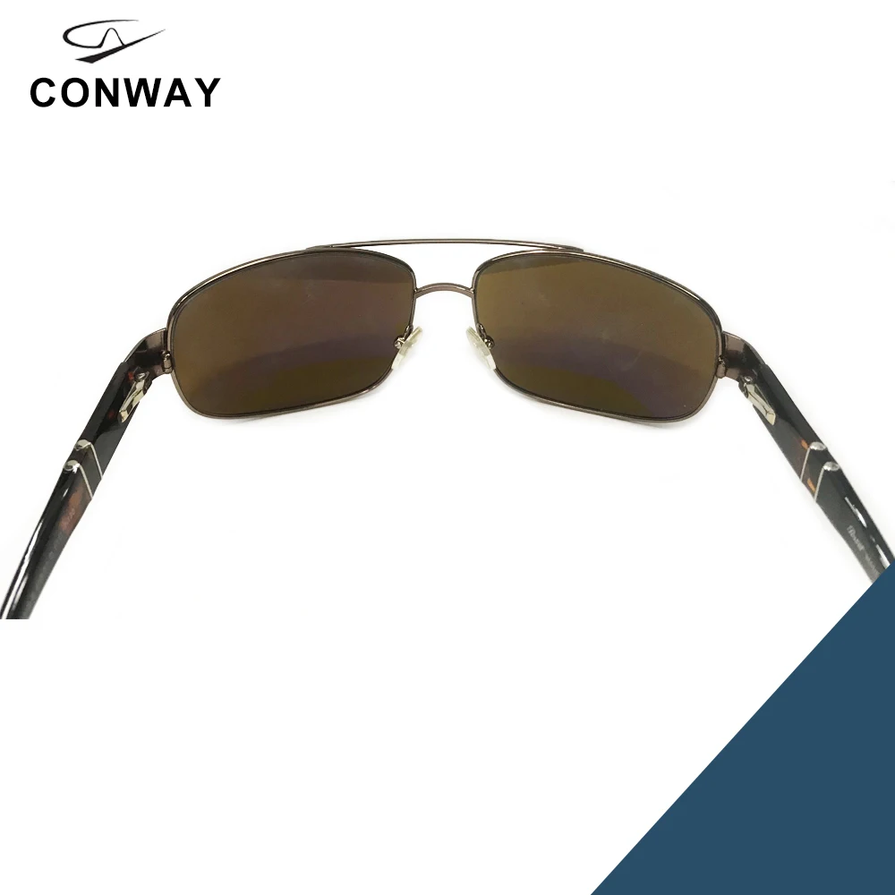 Conway, прямоугольные спортивные солнцезащитные очки для мужчин, топ бар, Военный стиль, пилот, солнцезащитные очки, для вождения, рыбалки, бейсбола, бега
