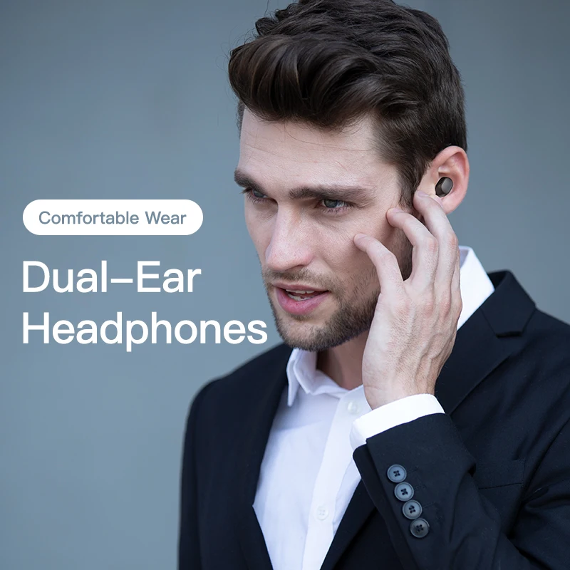 

Bluetooth Headphones Pull-out Wireless Earphones TWS 9D HIFI Stereo Touch Music Earbuds Headset With Mic Charging Box For Xiaomi
