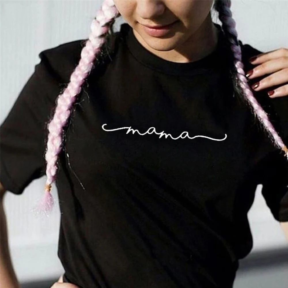 Футболка женская с забавным принтом и надписью мама | Женская одежда