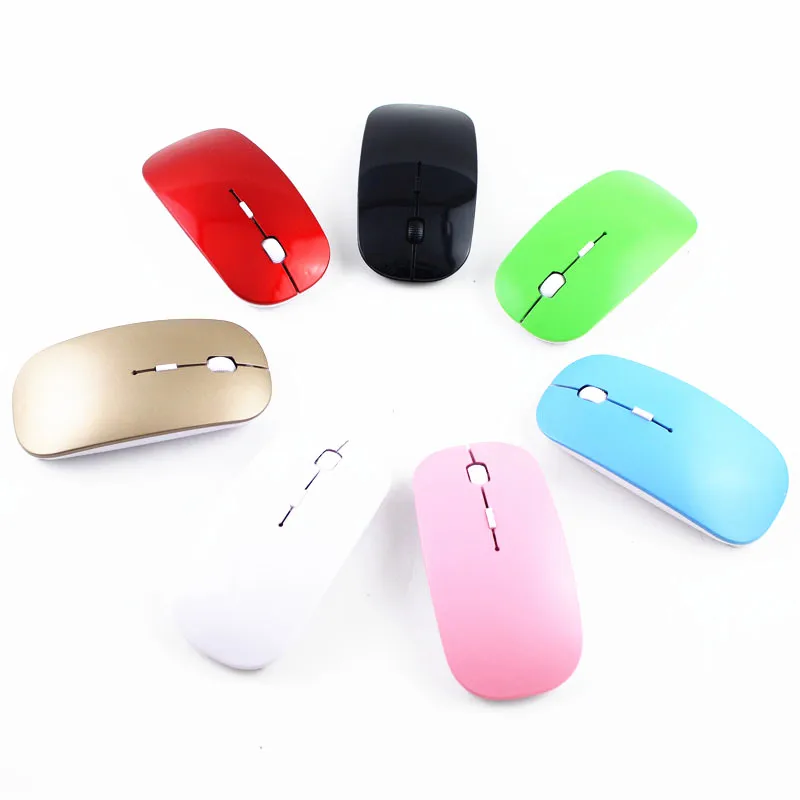 Ультратонкая оптическая беспроводная компьютерная мышь 1600 DPI 2 4 ГГц|Мыши| |