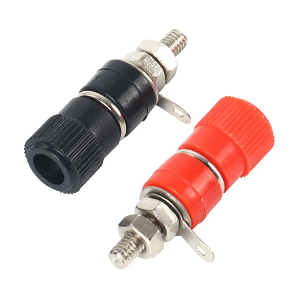 

10pcs Red and Black 4mm Banana Plug PCB Wiring Terminal For Speaker Audio Block Banana Plug Connectors