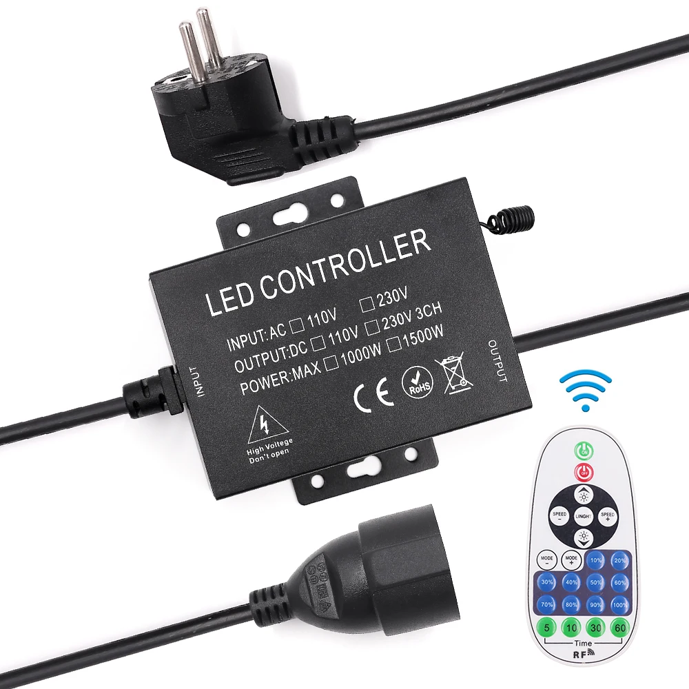 Диммер US110V EU AU 220V с пультом дистанционного управления 23key RF 1000W 1500W для