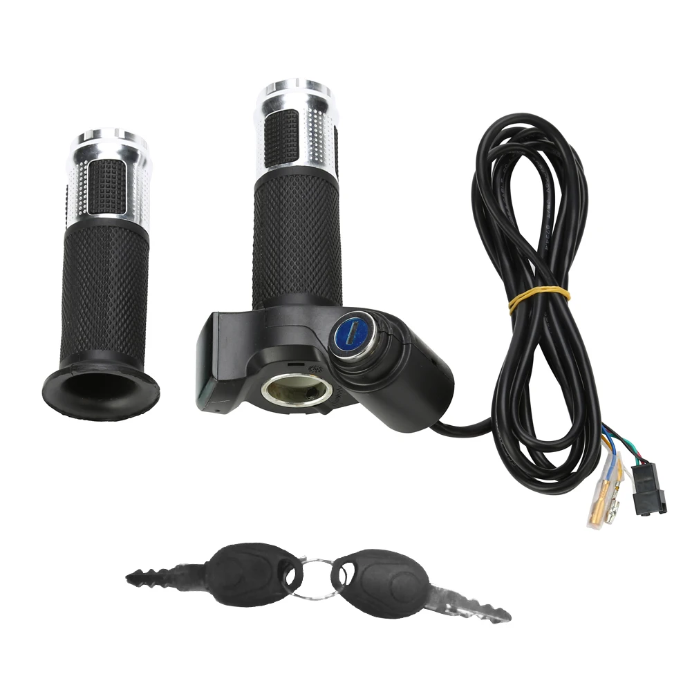 

5 проводов светодиодный дисплей напряжения Поворотная дроссельная заслонка универсальная для 12-99 в Ebike Scooter (серебристый)