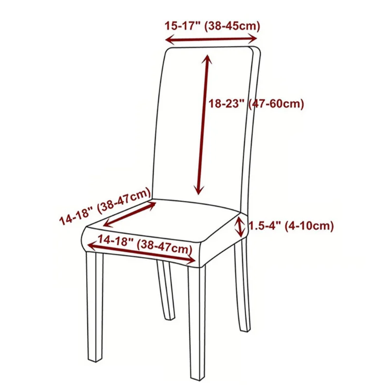 

1pcs Christmas Chair Cover Xmas Elastic Dining Room Seat Chair Covers Stretch Slipcovers For Christmas Banquet Party Decor